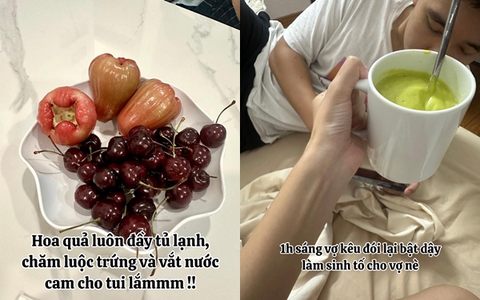 Mê cái cách anh chồng nuông chiều chị vợ lúc bầu bí, dân mạng nhận định: "Vợ tuyệt lắm mới lấy được chồng như vậy"