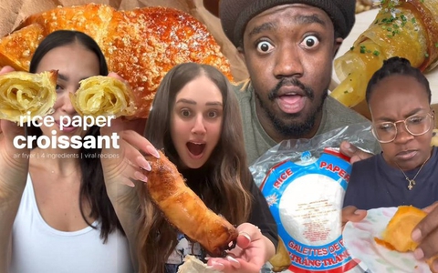 Cả thế giới phát sốt với trào lưu làm bánh Croissant bằng bánh tráng Việt Nam