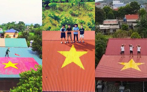 Trào lưu biến mỗi mái nhà thành một lá cờ Việt Nam gây sốt mạng