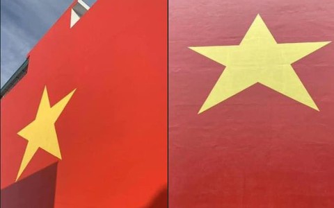 Sự thật về thông tin "người dân bị yêu cầu xóa hình cờ Tổ quốc sơn trên tường"