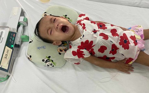 Tiếng khóc xé lòng của bé gái 2 tuổi cầm chừng sự sống qua ngày vì căn bệnh quái ác