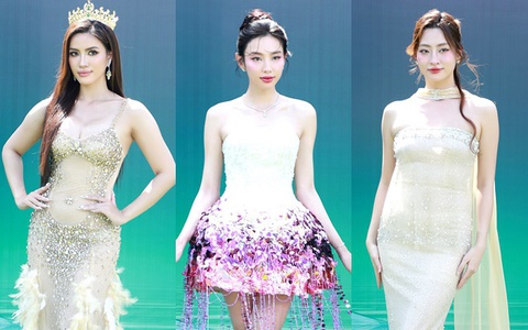 Thảm đỏ Miss Grand Vietnam: Lương Thùy Linh lộ eo kém thon, Thùy Tiên không hở bạo vẫn nổi giữa dàn mỹ nhân "nóng bỏng"