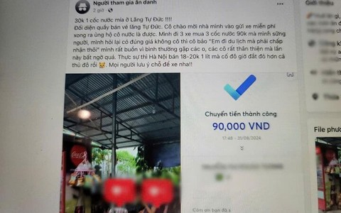 Du khách tố bị 'chặt chém' 90 nghìn 3 ly nước mía khi tham quan di tích Huế