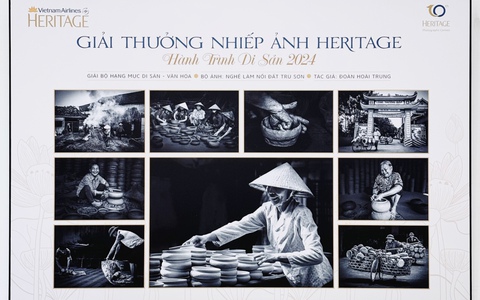 Triển lãm ảnh “Hành trình di sản 2024” đánh dấu 10 năm quảng bá hình ảnh Việt Nam của Heritage