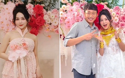 “Nữ thần” Phim Cấp 3 dát vàng cả người ngày đính hôn