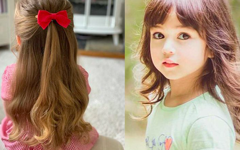 Tóc xoăn cho bé gái trở nên xinh đẹp và đáng yêu
