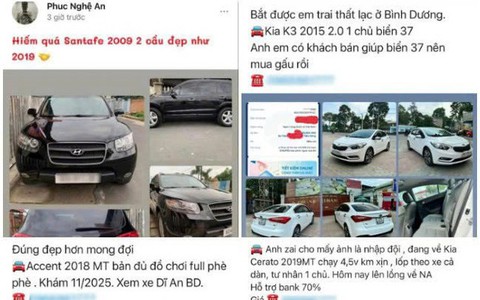 Nhiều người sập bẫy mua, bán ô tô cũ giá rẻ