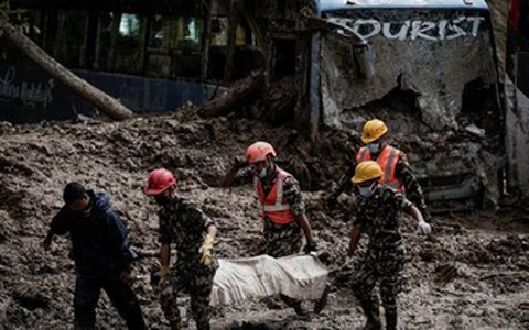 Số người thiệt mạng do mưa lũ ở Nepal tăng lên 151 người
