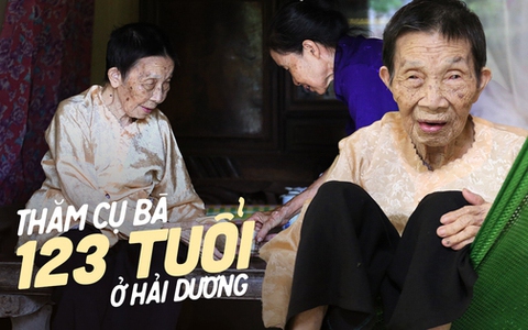 Về Hải Dương thăm cụ bà 123 tuổi vẫn minh mẫn: Tóc đen bóng, răng rụng lại mọc và đặc biệt kiêng một loại nước chấm