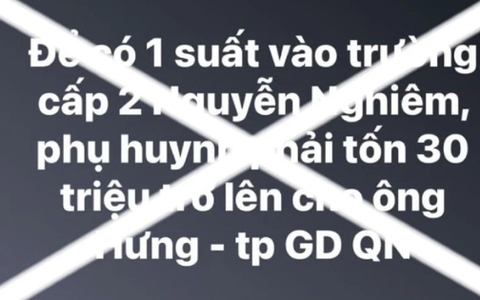 Trưởng phòng GD&ĐT TP Quảng Ngãi bác thông tin nhận tiền “chạy trường”