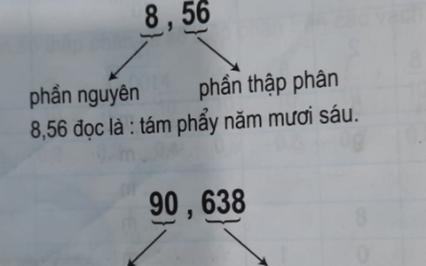 Tranh cãi cách đọc số 8,56: 'Tám phẩy năm mươi sáu' hay 'tám phẩy năm sáu'?