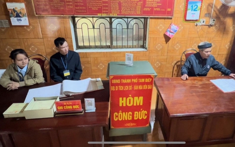 Phản cảm ở ngôi đền có 2 loại hòm công đức