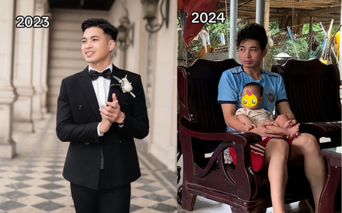 Bức ảnh vợ khoe chồng sau cưới khiến dân mạng suy ngang: "Từ tổng tài xuống tổng vệ sinh, tưởng anh là người đẻ nữa"
