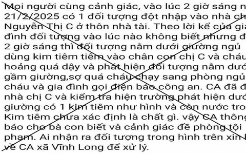 Quảng Trị: Bác bỏ thông tin kẻ lạ đột nhập vào nhà chích kim tiêm vào trẻ em