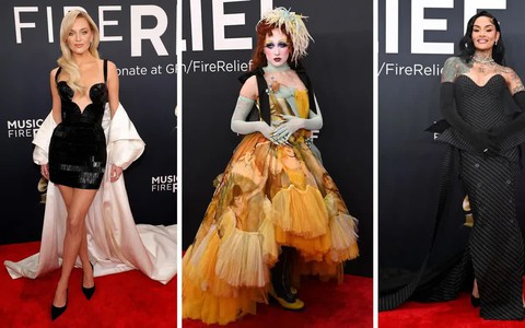 "Đại tiệc" thời trang trên thảm đỏ lễ trao giải Grammy 2025
