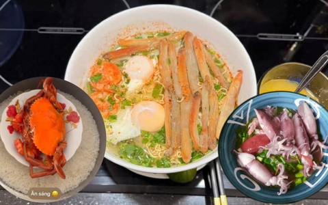 Bát mì tôm dọn tủ có giá vài triệu đồng của dân Quảng Ninh: Chẳng có thịt mấy mà ai xem xong cũng "xin vía"