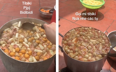 Dạo này con cái đi học về cứ nằng nặc đòi ăn Tibiki, tưởng gì lạ hoá ra món này