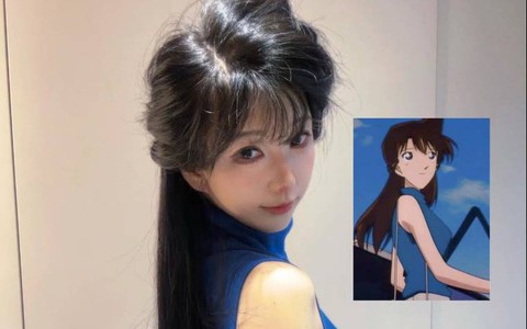 Mỹ nữ cosplay Ran Mori trong Conan như xé truyện bước ra đời thực