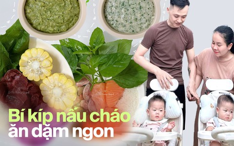 Cũng là cháo thịt cá rau củ, nhưng mẹ bỉm này làm 1 thao tác khác biệt, hội chị em thi nhau học hỏi
