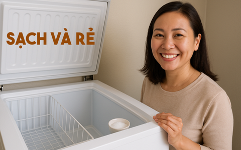 Tôi khử sạch mùi tanh trong ngăn đựng cá tủ đông chỉ với muối và giấm – không cần dùng viên khử mùi