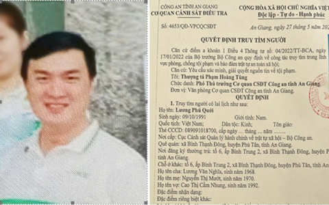 Truy tìm Trưởng phòng giao dịch Ngân hàng TMCP sinh năm 1991 chiếm đoạt 1,2 tỷ đồng