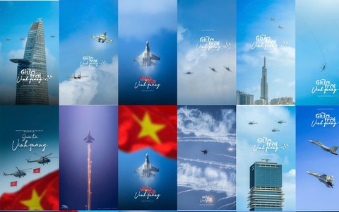 Bộ ảnh "giữa trời vinh quang" lan tỏa tình yêu nước tới muôn triệu trái tim