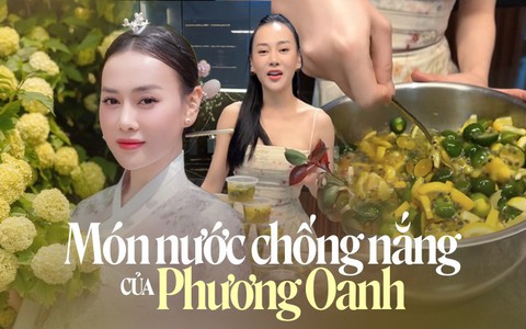 Phương Oanh kết thân với món nước chống nắng, trắng da làm từ 3 loại quả đầy collagen của người Việt, visual dịp nghỉ lễ khiến nhiều người ngẩn ngơ
