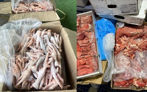 Thu giữ hơn 2,5 tấn thực phẩm đông lạnh không rõ nguồn gốc ở Đà Lạt