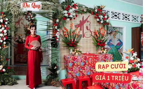Cô dâu miền Tây tự tay làm cổng cưới, trang trí hoa tươi từ trong ra ngoài: Đẹp mỹ mãn nhưng giá rẻ bất ngờ