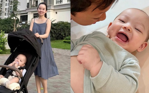 Đẻ 2 con cách nhau 8 năm, hot mom Ly Kute nhàn nhã vì anh trai Khoai Tây chăm em cực khéo, bé út Sota cũng ngoan xinh yêu