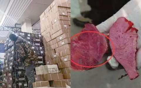 Theo dõi suốt 3 tháng, phanh phui đường dây sản xuất thịt giả doanh thu 127 tỷ đồng, tịch thu 900 tấn thịt chất thành "núi"