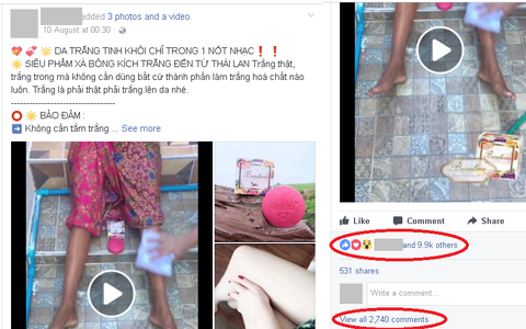 Thực hư việc dùng xà phòng Thái tẩy trắng da cấp tốc, đang khiến các chị em xôn xao bàn tán