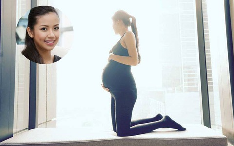 Á hậu Kiều Khanh khoe bụng bầu lớn sau gần 4 tháng kết hôn