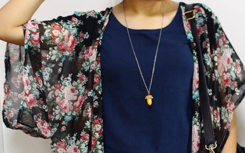 Thu sang, may áo kimono chỉ trong 30 phút diện cực hợp