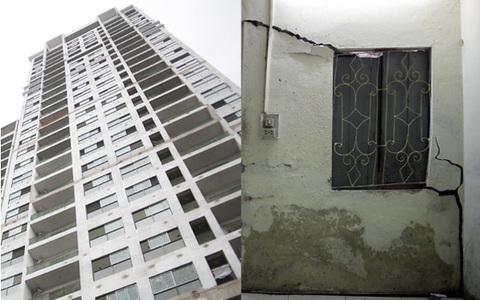 Hà Nội: Chung cư Five Star xây bể phốt làm nứt nhà dân, có người phải đi nơi khác ở