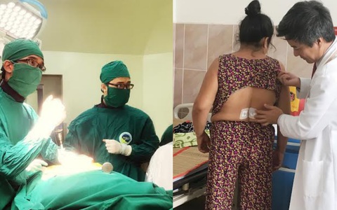 Bắt vít qua da - hy vọng mới cho phụ nữ bị đau nhức cột sống, thoát vị đĩa đệm