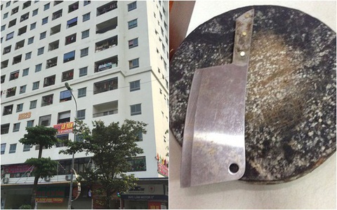 Người phụ nữ ném dao, thớt xuống đất ở chung cư Linh Đàm bị trầm cảm sau sinh