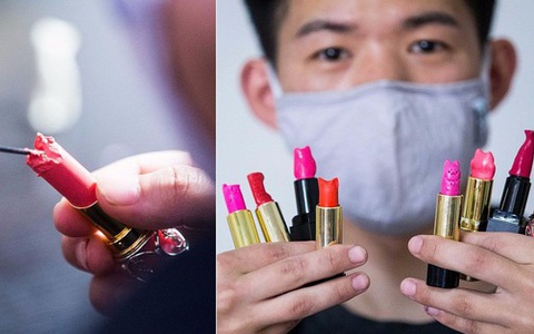 Chàng trai điêu khắc hàng chục thỏi son tiền triệu thành hình mèo để tặng bạn gái