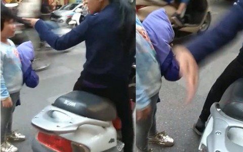 Hà Nội: Bé gái bị người phụ nữ chửi bới và tát vào mặt giữa ngã tư đường vì làm mất đồ
