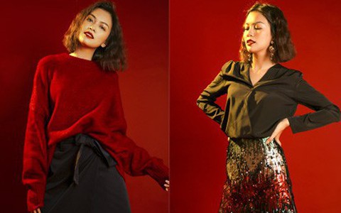 Lên đồ đẹp mĩ mãn cho những buổi tiệc tùng cuối năm với gam màu đỏ đen