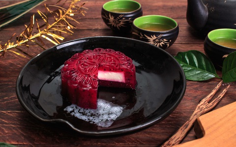 Đẹp lung linh, ngon ngất ngây món bánh trung thu rau câu phô mai