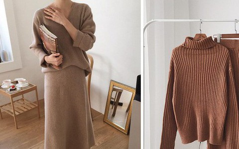Set áo + váy len đồng màu, công thức "hot" rần rần sinh ra cho các cô nàng lười nhưng vẫn muốn mặc đẹp