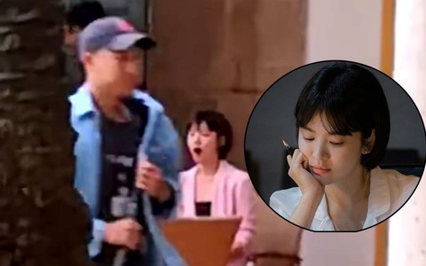 Lộ hình ảnh Song Hye Kyo mệt mỏi, "ngáp ngắn ngáp dài" vì thiếu ngủ