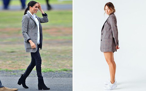 Rũ bỏ đồ hiệu nghìn đô, Công nương Meghan chỉ mặc đồ dân dã và chiếc áo này lập tức cháy hàng sau đó