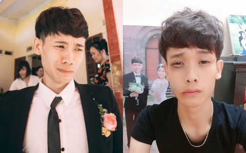 Chú rể mếu máo trong lễ rước dâu bất ngờ lộ ảnh mặt sưng húp, nghi bị vợ đánh khi vừa cưới được vài ngày?