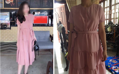 Lại thêm tai nạn mua hàng online cười ra nước mắt: nhận váy giống y mẫu, chỉ khác mỗi... chất vải