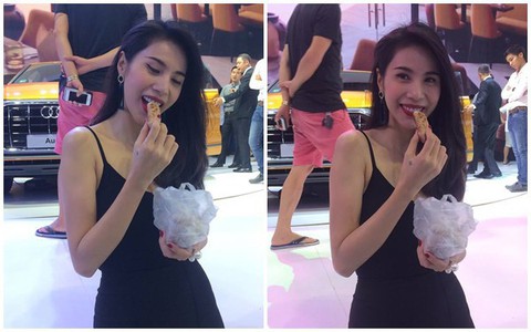 Thủy Tiên vô tư ăn chuối nướng fans tặng giữa sự kiện, nhưng nghe loạt quà của cô nàng dân mạng còn choáng hơn