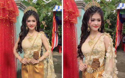 Nhan sắc lịm tim, gia thế bí ẩn của cô dâu miền Tây xinh đẹp hot nhất Facebook hôm qua 