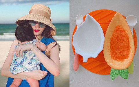 Thu Thảo chia sẻ chế độ ăn dặm của con gái cưng, hội bỉm sữa hết lời khen ngợi nàng hậu đảm đang, khéo léo