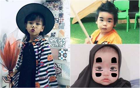 Đến Halloween mới biết, hóa ra các mẹ bỉm cũng toàn "chuyên gia hóa trang" chẳng phải dạng vừa đâu